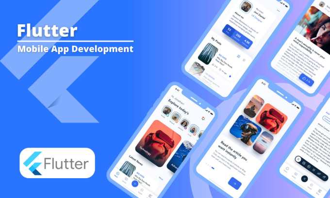 Gig Preview - Do flutter development for android and ios app, flutter app development