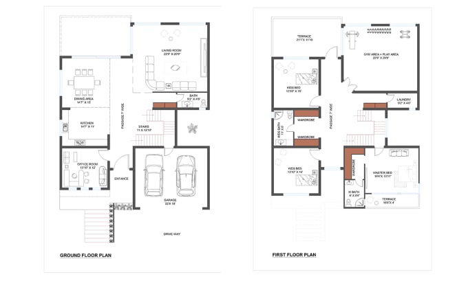 Gig Preview - Design a stunning cad floor plan with furniture layout