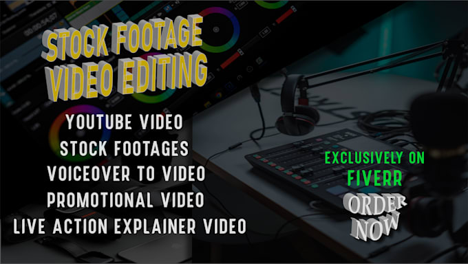 Gig Preview - Create engaging youtube videos with expert editing and stock footage