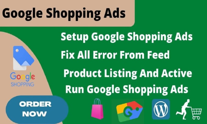 Gig Preview - Setup, optimize, run google shopping ads for shopify, woocommerce