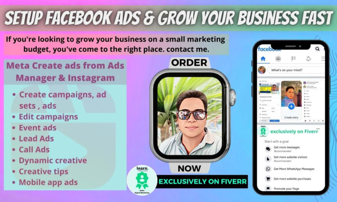 Gig Preview - Set up facebook ads and meta business to grow your business fast