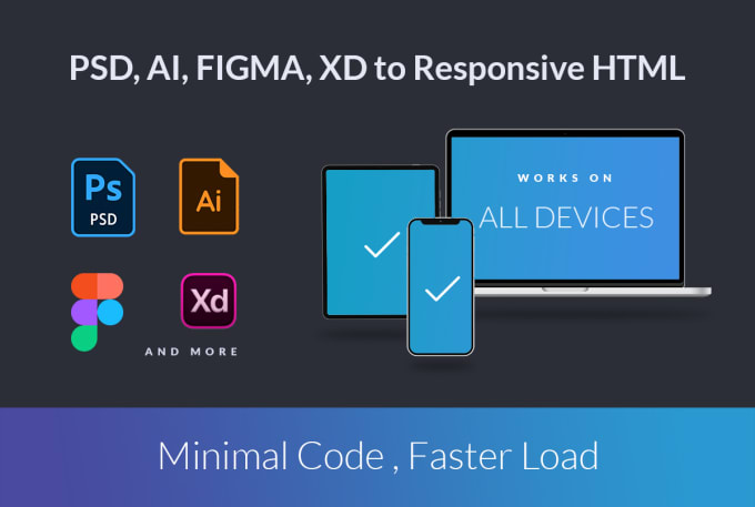 Gig Preview - Convert psd to html in 24 hrs