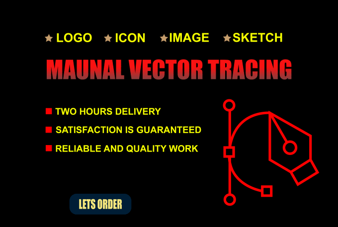 Gig Preview - Do manual vector tracing professionally in 2 hours