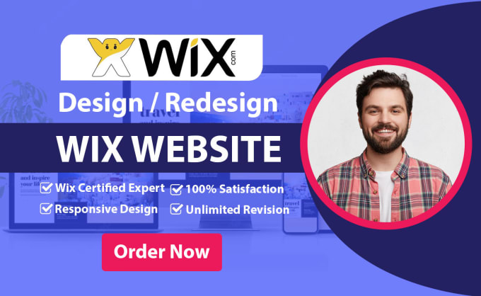 Gig Preview - Wix website design, redesign wix website, wix seo or wix online store