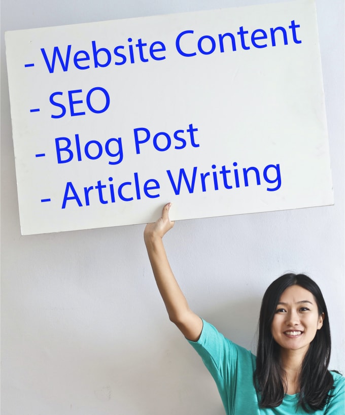 Gig Preview - Write website content, articles, SEO optimized blog post