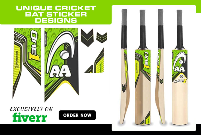 Gig Preview - Design unique cricket bat sticker and cricket uniforms