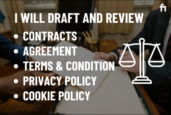 Gig Preview - Draft website terms and conditions, privacy policy, contracts, partnerships