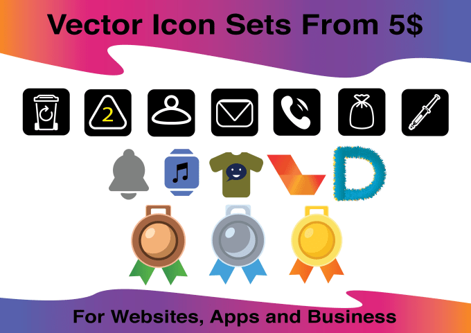 Gig Preview - Design creative icons, pictograms for web, app and business