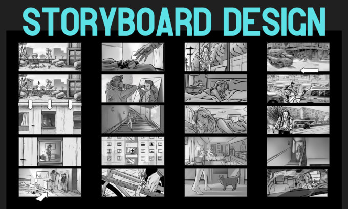 Gig Preview - Design professional storyboards for films