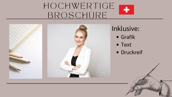 Gig Preview - Create your brochure in german