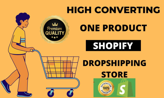 Gig Preview - Create branded one product shopify dropshipping store