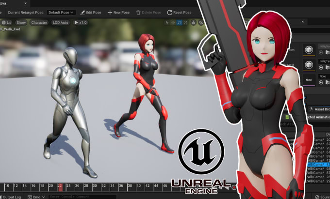 Gig Preview - Make character game for unreal engine 5