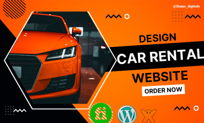 Gig Preview - Design responsive car rental website, car rental, car dealership, rental website