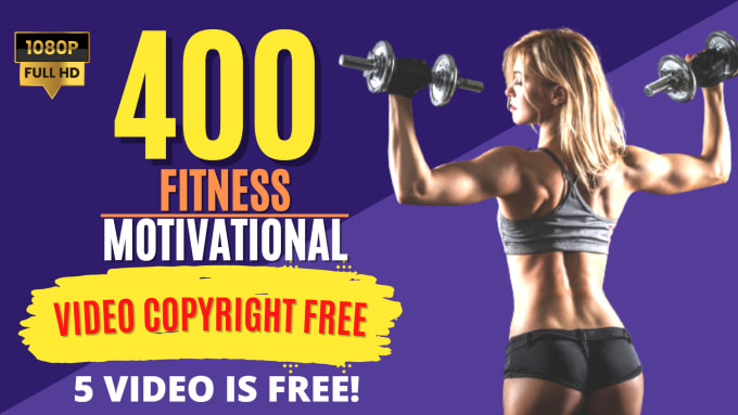 Gig Preview - Create hd fitness motivational videos