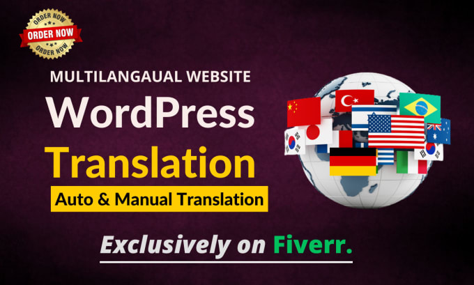 Gig Preview - Do translation of your wordpress websites using wpml