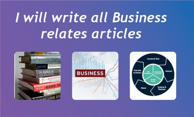 Gig Preview - Write business related articles for you