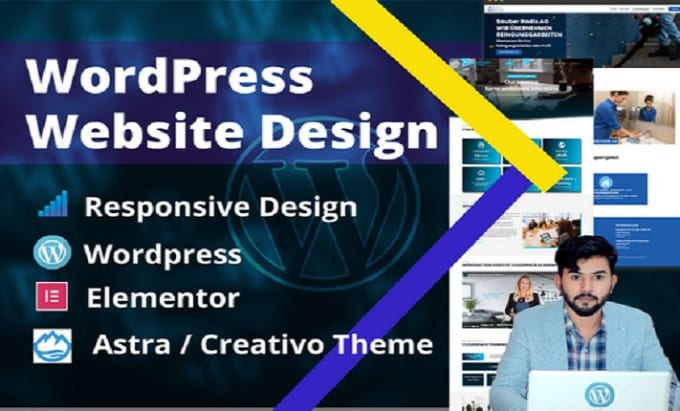 Gig Preview - Create modern wordpress website design and blog