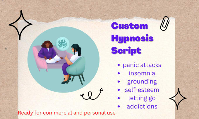 Gig Preview - Write an effective and relaxing hypnosis script for you