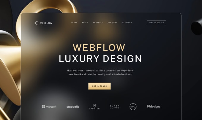 Gig Preview - Create luxury and premium webflow website