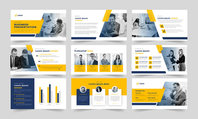 Gig Preview - Design powerpoint presentation template pitch deck ppt and google slides