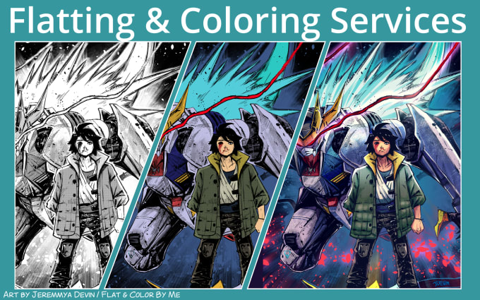 Gig Preview - Professionally flat or color your illustration and comic book