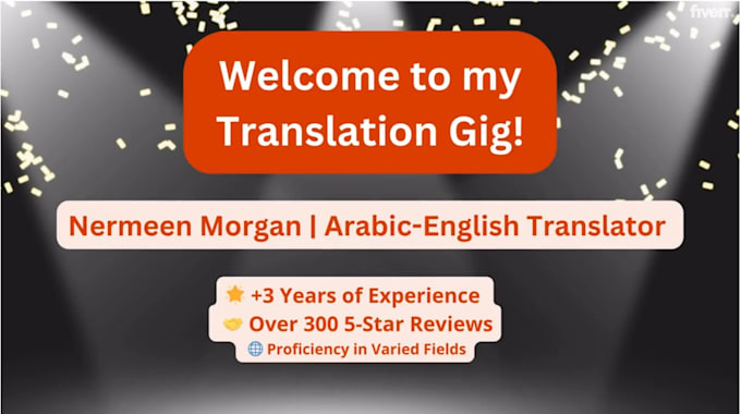 Gig Preview - Provide professional arabic to english translation services