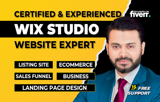 Gig Preview - Our agency will do your wix studio website development wix website design wix landing page