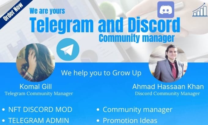 Gig Preview - Be your professional telegram bot, discord chat, group, and channel manager