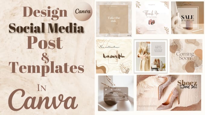 Gig Preview - Design social media templates, instagram and facebook post in canva