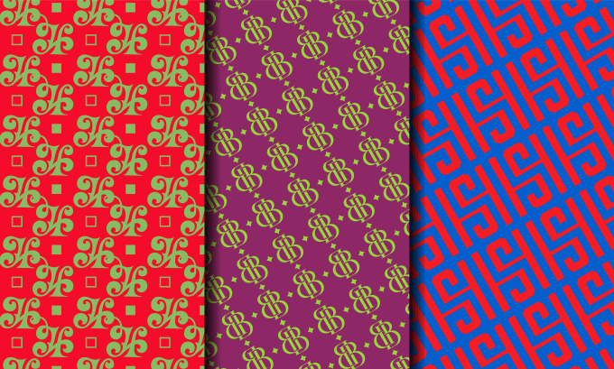 Gig Preview - Create seamless monogram pattern design