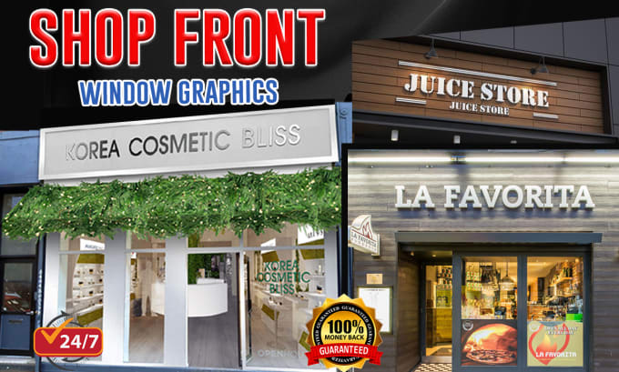 Gig Preview - Design amazing shop front, storefront, signboard, signage, billboard design