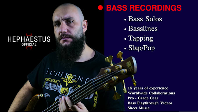 Bestseller - record pro level bass guitar for your metal project