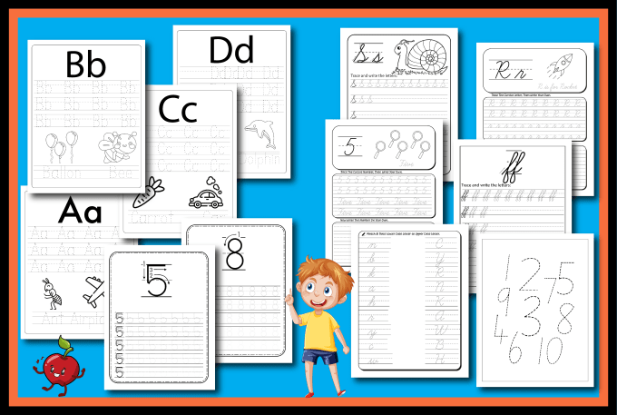 Gig Preview - Design handwriting books activity books for children and adult for KDP