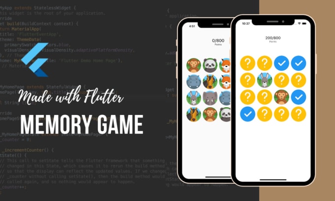 Gig Preview - Games in flutter for cross platforms android, ios and web