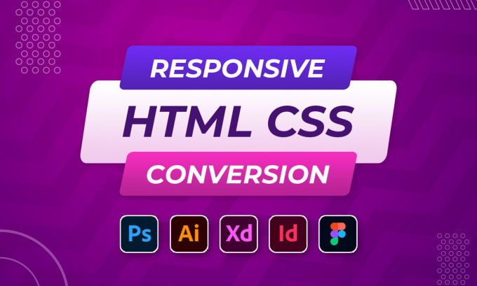 Gig Preview - Convert figma to html, xd to html, psd to html css responsive bootstrap