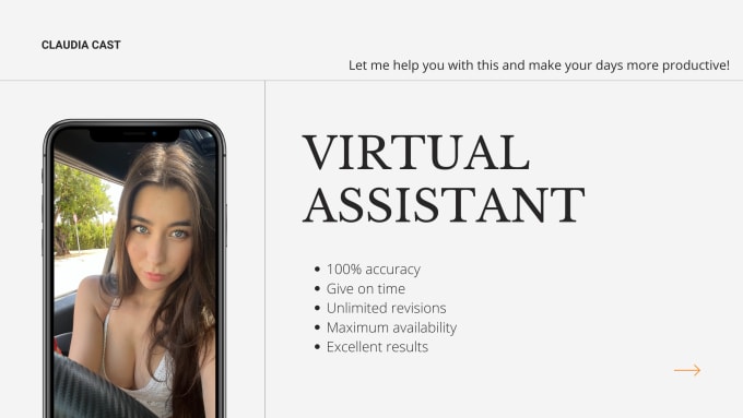 Gig Preview - Your creative virtual assistant