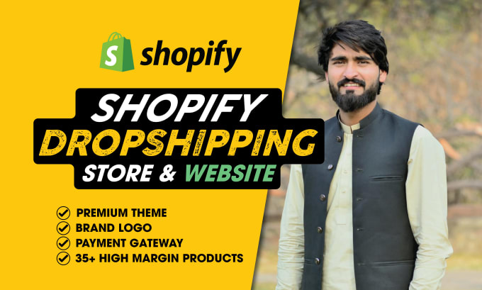 Gig Preview - Create high converting shopify store, single product shopify store