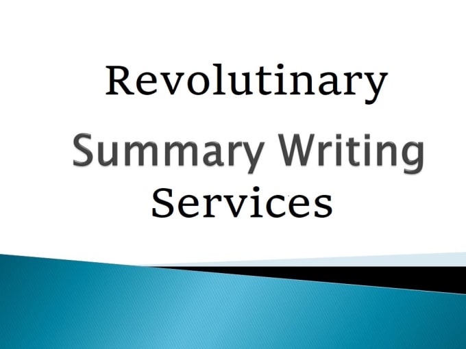 Gig Preview - Do a synopsis, outline, abstract, and other summary writing services