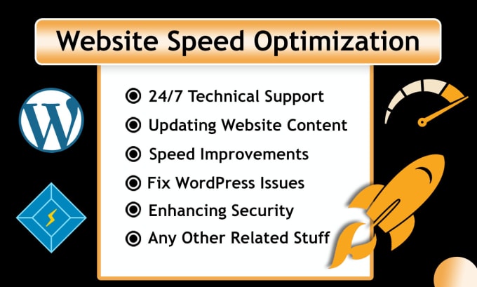 Gig Preview - Increase wordpress speed optimization, increase page speed