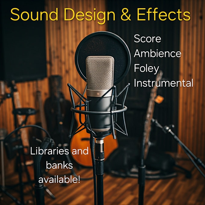 Gig Preview - Create a sound effects library for your project