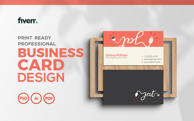 Gig Preview - Do elegant print ready single or double sided business card design in 6 hours