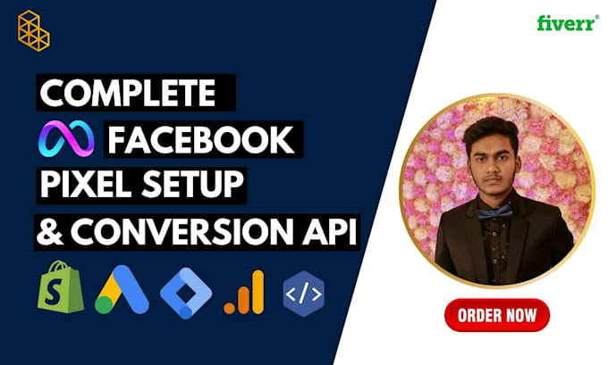 Gig Preview - Setup shopify meta facebook pixel conversion API for ecommerce tracking