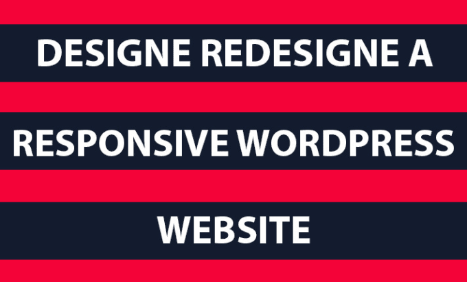 Gig Preview - Design, redesign a responsive wordpress website