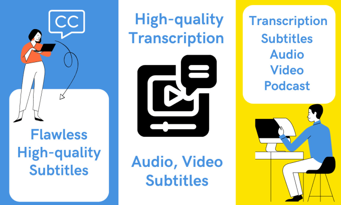 Gig Preview - Synchronize english subtitles or captions for video or audio