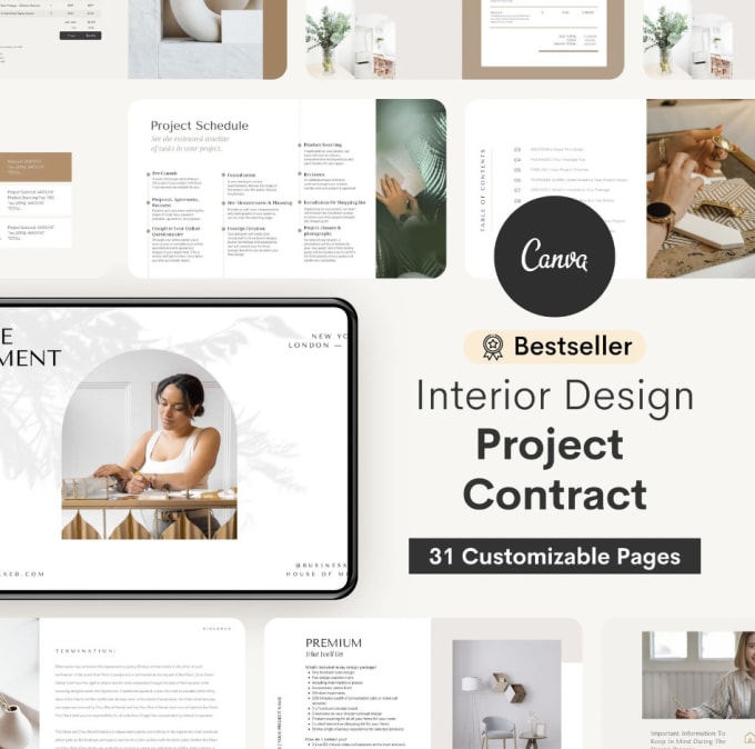 Gig Preview - Design your interior design proposal and contract