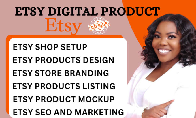 Gig Preview - Etsy listing for etsy shop, etsy shop set up etsy print on demand etsy seo