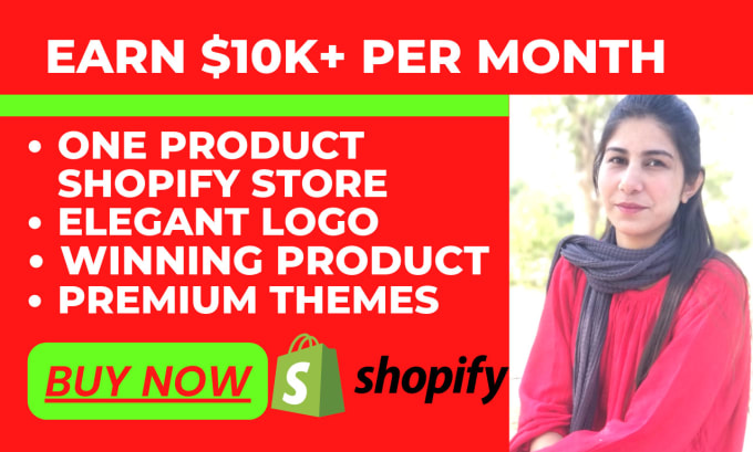 Gig Preview - Create 30k per month one product shopify dropshipping store