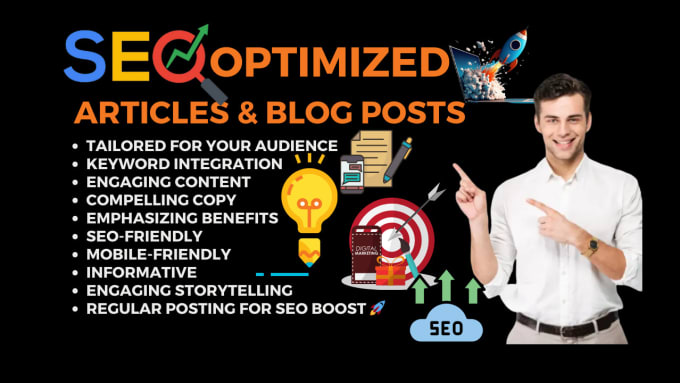 Gig Preview - Do SEO blog post, website content and content calendar