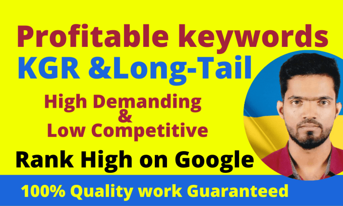 Gig Preview - Kgr keyword research to find profitable long tail keywrds