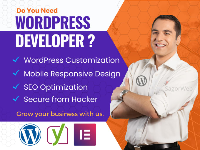 Gig Preview - Wordpress website design and wordpress customization